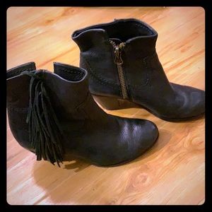 Sam Edelman Black Leather Booties